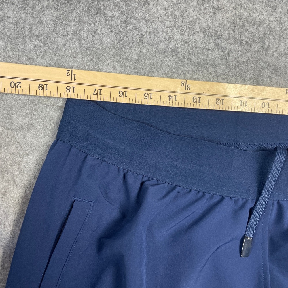 Adidas Mens Pants 2XLT Navy Blue Polyester Track Zip Sweatpants Stripe Joggers - Picture 7 of 12